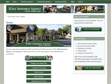 Tablet Screenshot of kileyinsurance.com